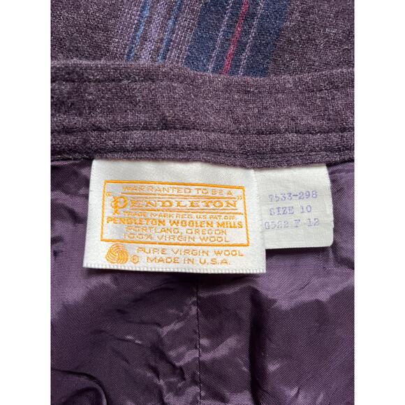 Vintage Pendleton 100% Virgin Wool Plaid Midi Skirt - Picture 7 of 7